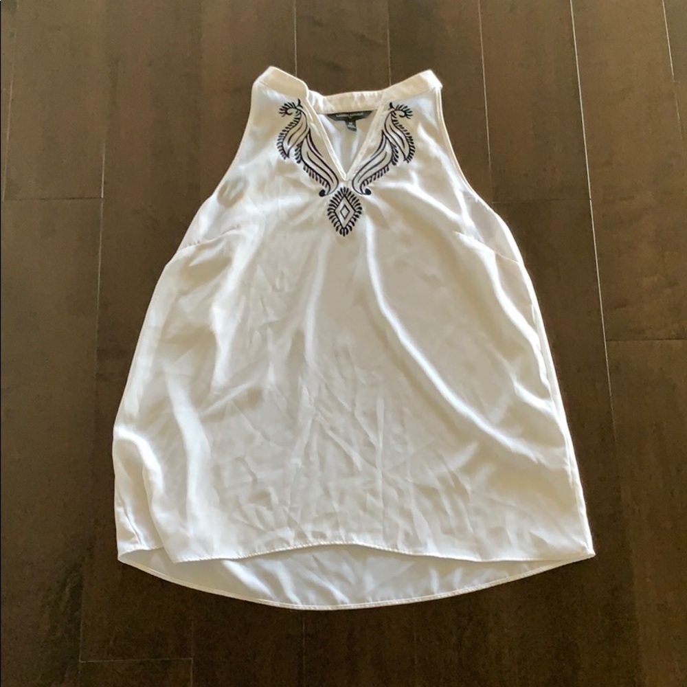 White sheer tank